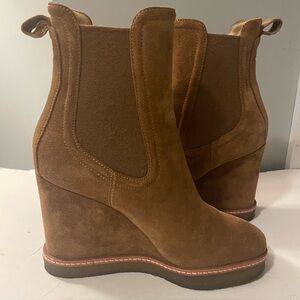 Veronica Beard Brown Suede Ankle Boots size 7